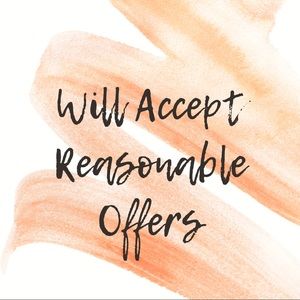 Reasonable offers accepted.